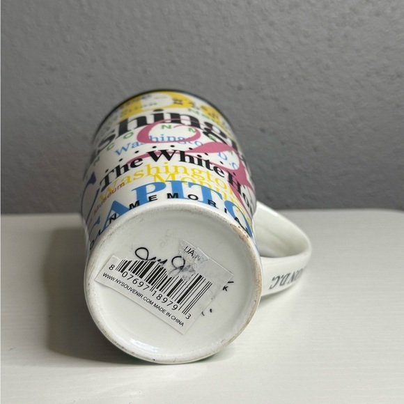 Jay Joshua NY Washington DC Neon Porcelain Travel Mug with Lid - Picture 6 of 6